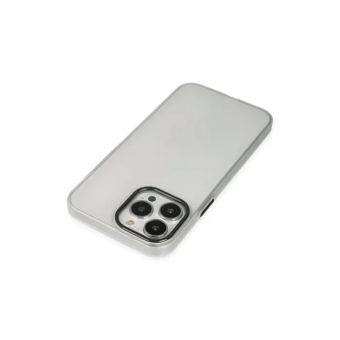 İphone 13 Pro Max Kılıf Modos Metal Kapak - Şeffaf