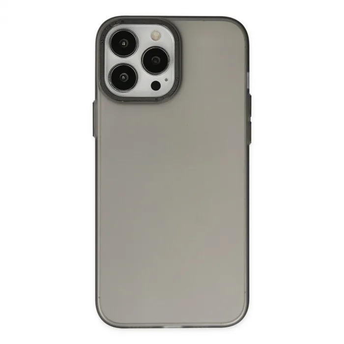 iPhone 13 Pro Max Kılıf Modos Metal Kapak - Siyah