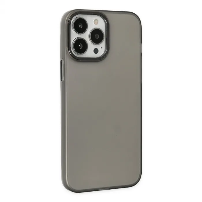 İphone 13 Pro Max Kılıf Modos Metal Kapak - Siyah