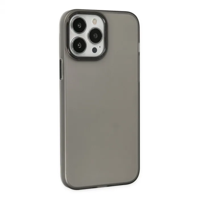 İphone 13 Pro Max Kılıf Modos Metal Kapak - Siyah