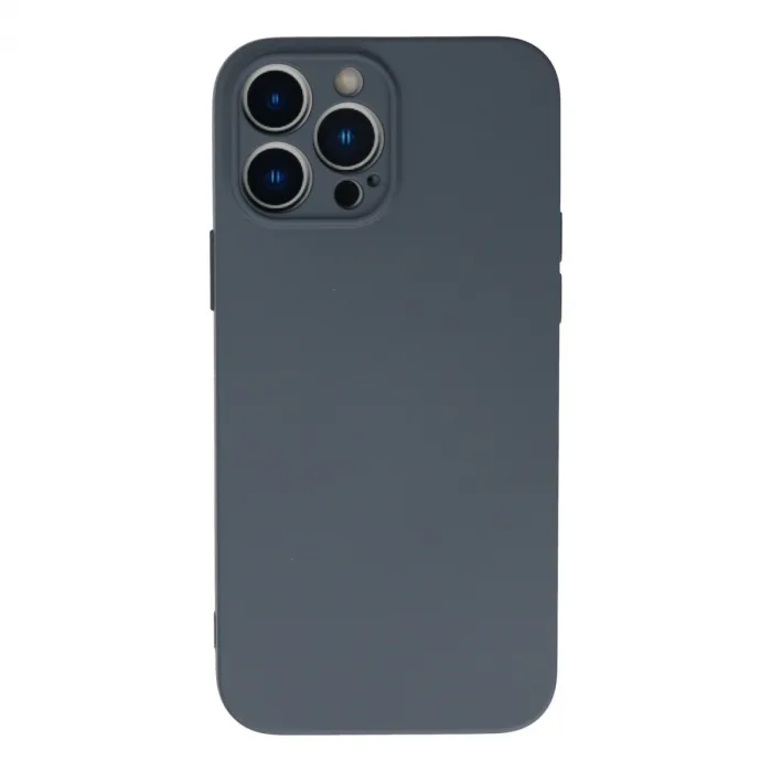 İphone 13 Pro Max Kılıf Nano İçi Kadife Silikon - Gri