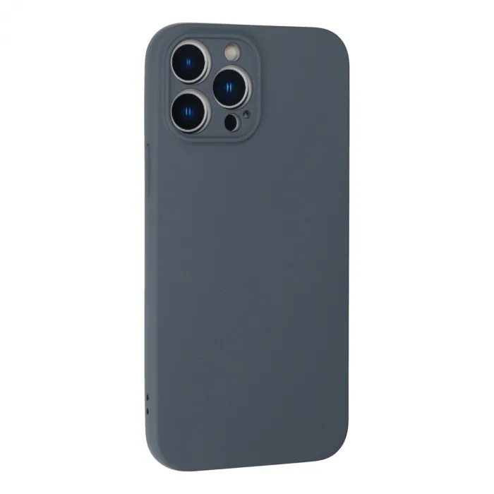 İphone 13 Pro Max Kılıf Nano İçi Kadife Silikon - Gri