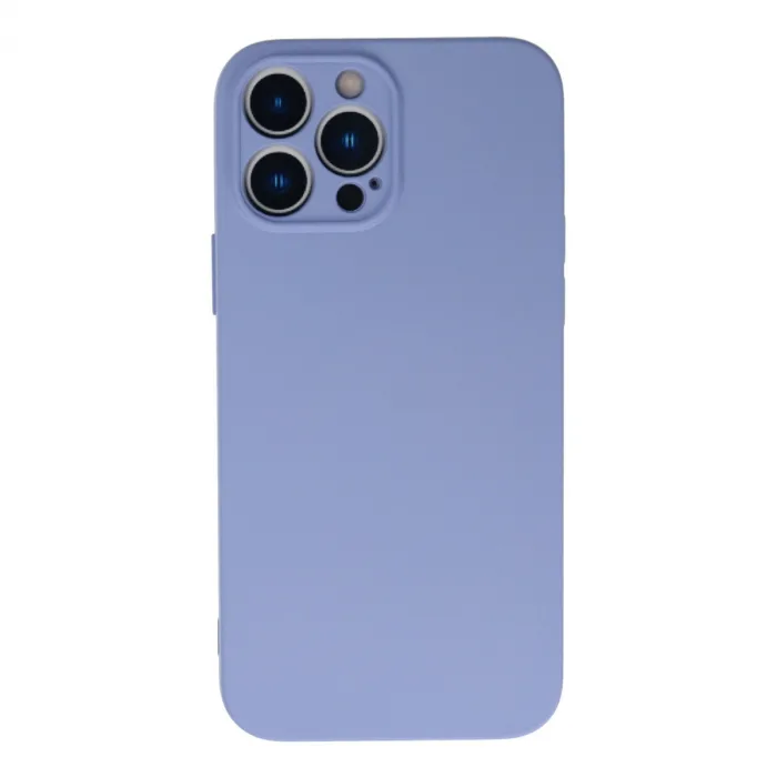İphone 13 Pro Max Kılıf Nano İçi Kadife Silikon - Lila