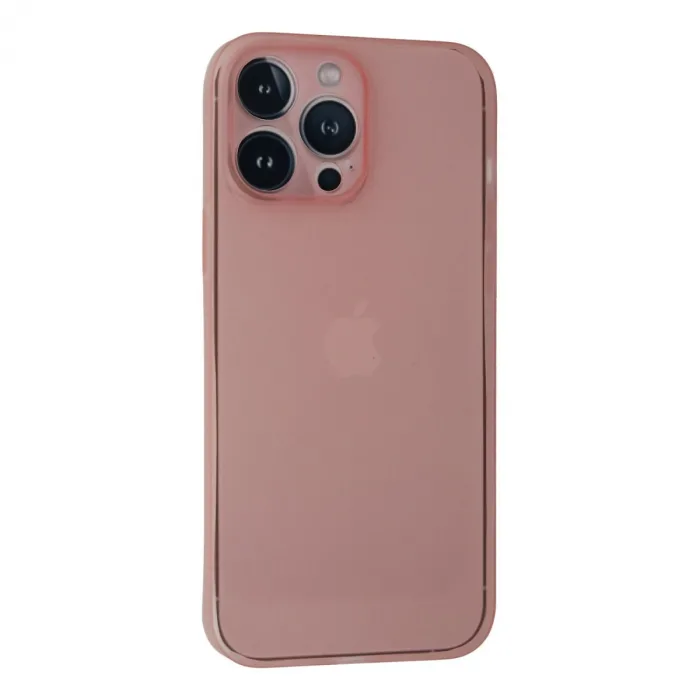 İphone 13 Pro Max Kılıf Pp Ultra İnce Kapak - Pembe