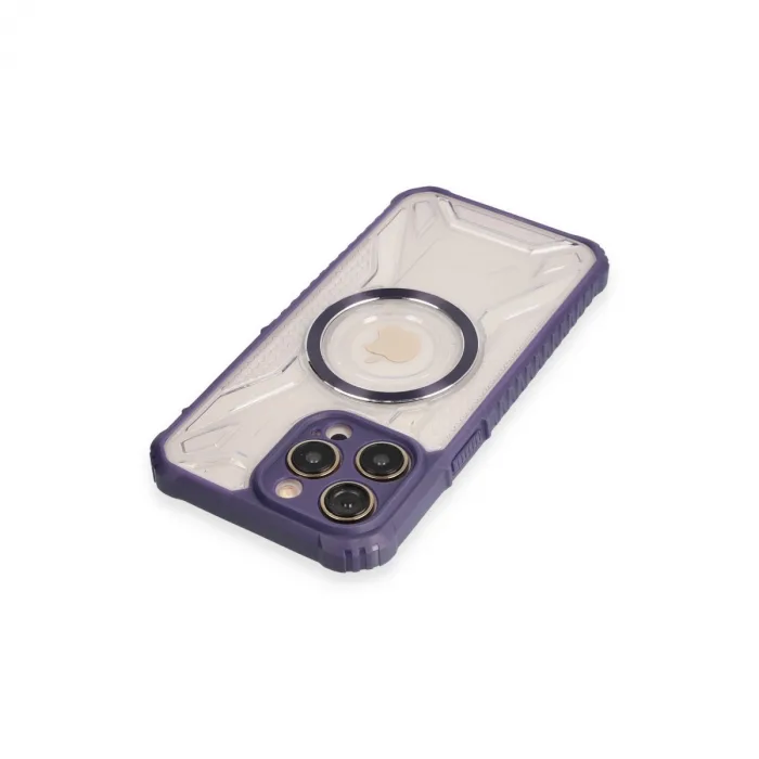 İphone 13 Pro Max Kılıf Prag Magneticsafe Kapak - Derin Mor