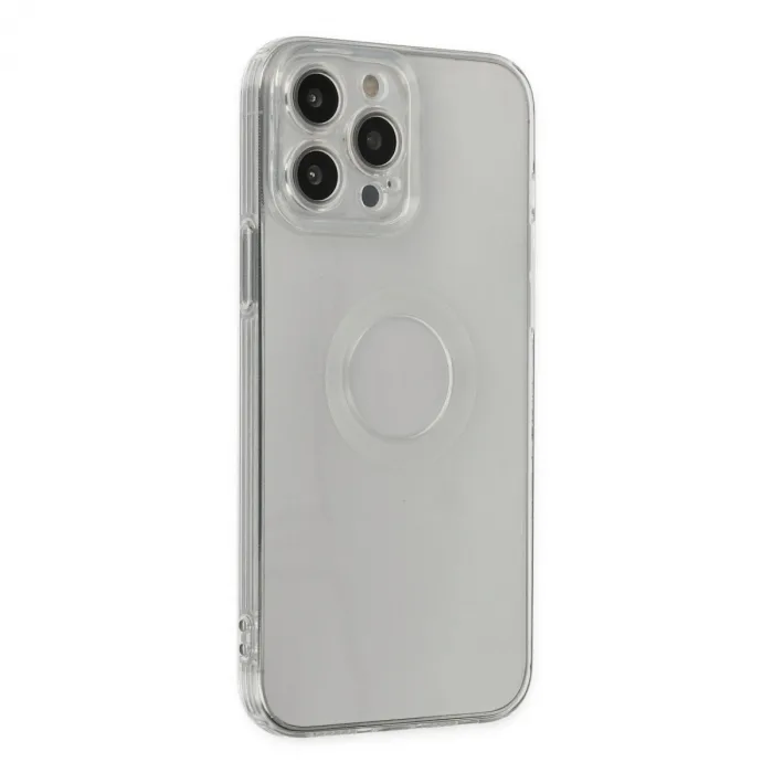 iPhone 13 Pro Max Kılıf Santa Lens Silikon - Şeffaf
