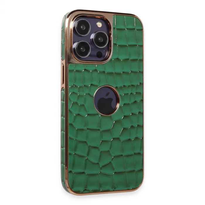 İphone 13 Pro Max Kılıf Snake Kapak - Koyu Yeşil