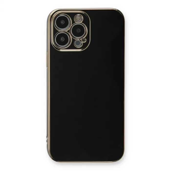 İphone 13 Pro Max Kılıf Volet Silikon - Siyah