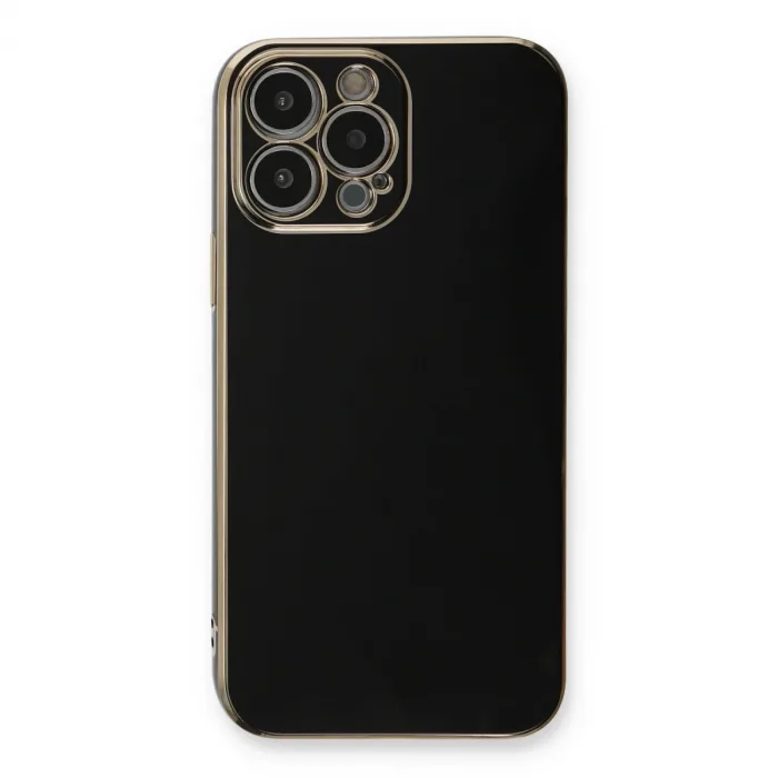 İphone 13 Pro Max Kılıf Volet Silikon - Siyah