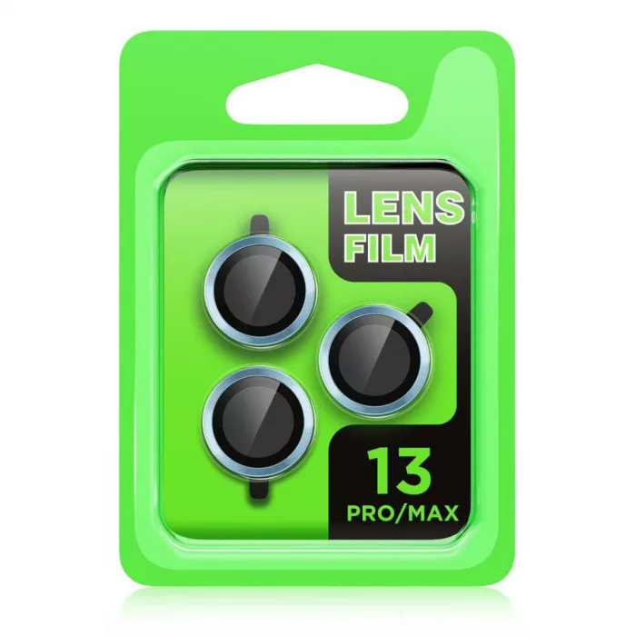 İphone 13 Pro Max Raze Metal Kamera Lens - Mavi