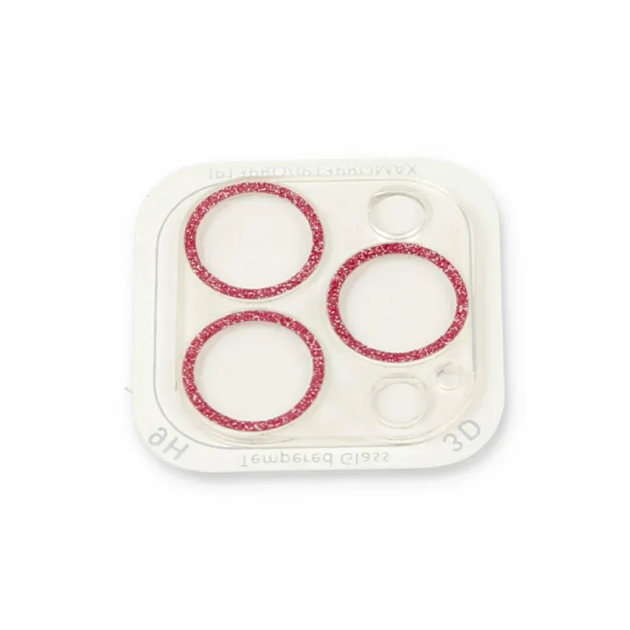 İphone 13 Pro Shine Kamera Lens Koruma Cam - Pembe