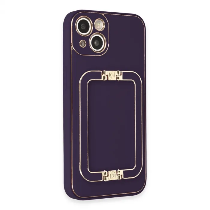 İphone 14 Kılıf Coco Elit Kapak - Derin Mor