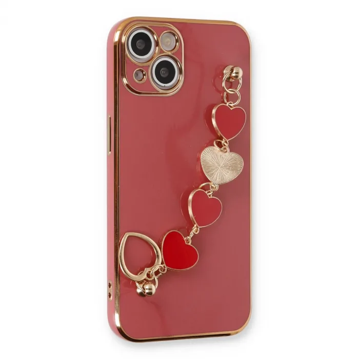 İphone 14 Kılıf Esila Silikon - Kırmızı