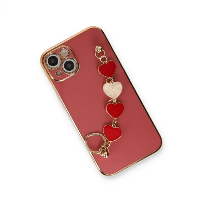 İphone 14 Kılıf Esila Silikon - Kırmızı