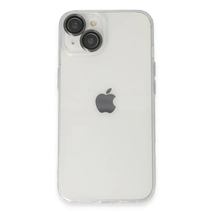 iPhone 14 Kılıf Luko Lens Silikon - Siyah