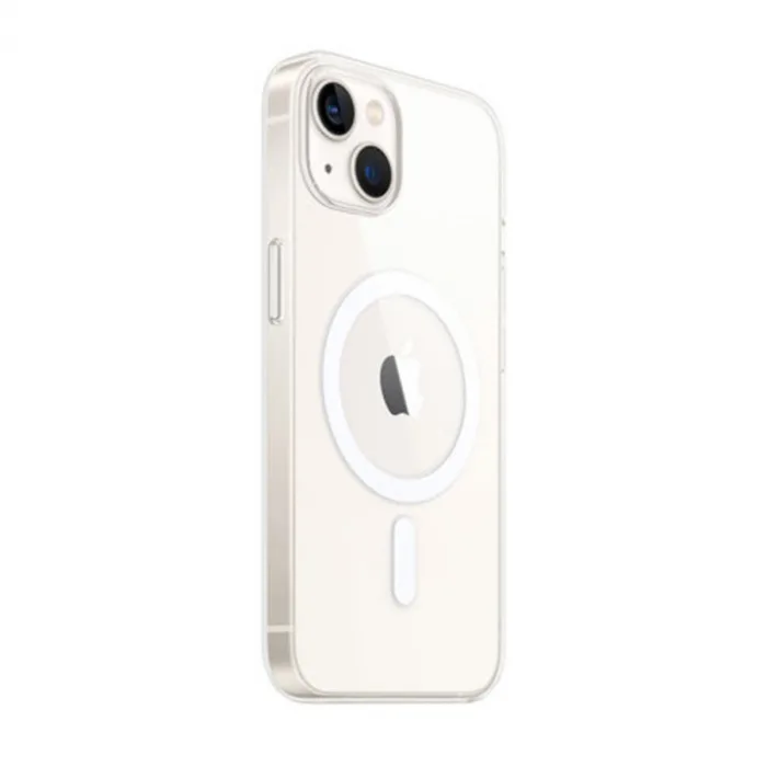 iPhone 14 Kılıf Magneticsafe Şeffaf Silikon - Şeffaf