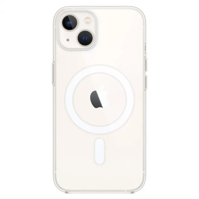 iPhone 14 Kılıf Magneticsafe Şeffaf Silikon - Şeffaf