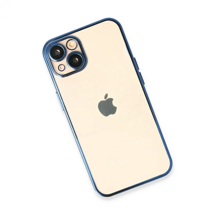 iPhone 14 Kılıf Razer Lensli Silikon - Açık Mavi