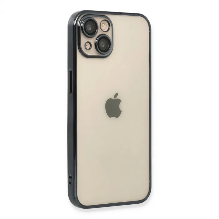 iPhone 14 Kılıf Razer Lensli Silikon - Siyah