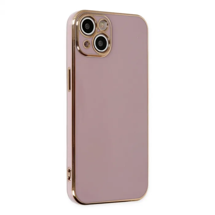 İphone 14 Kılıf Volet Silikon - Mor