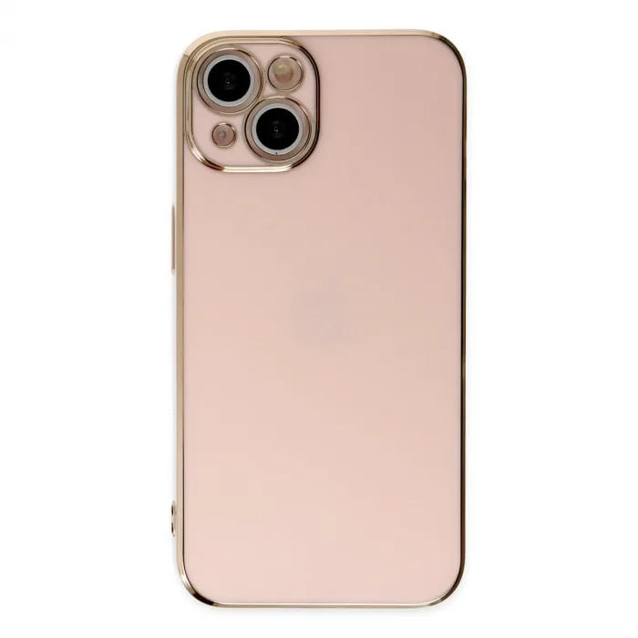 İphone 14 Kılıf Volet Silikon - Pembe