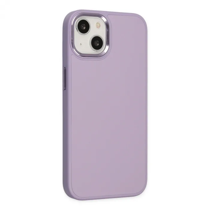 iPhone 14 Plus Kılıf Asya Deri Silikon - Lila