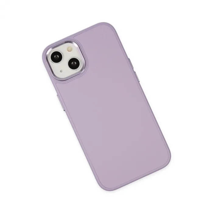 İphone 14 Plus Kılıf Asya Deri Silikon - Lila