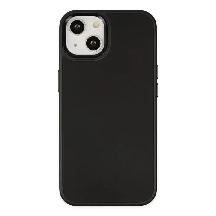 iPhone 14 Plus Kılıf Asya Deri Silikon - Siyah