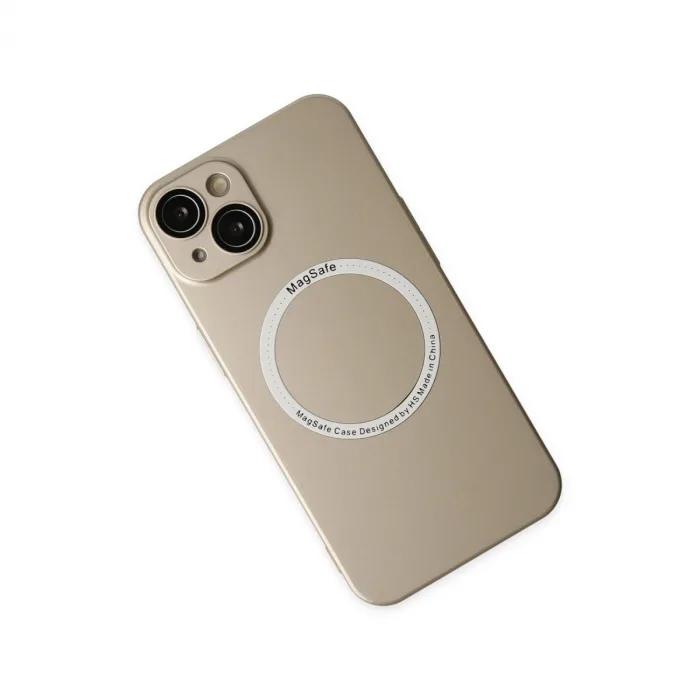 İphone 14 Plus Kılıf Jack Magneticsafe Lens Silikon - Gold