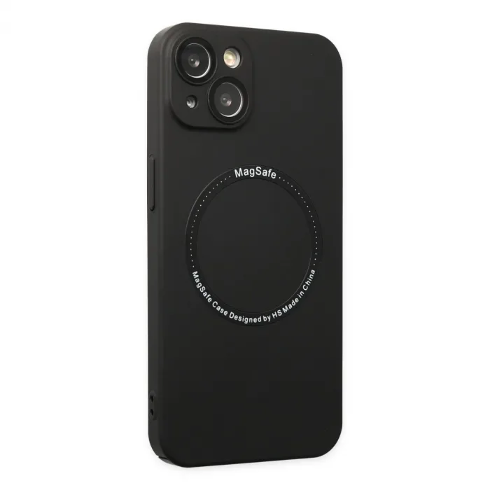 İphone 14 Plus Kılıf Jack Magneticsafe Lens Silikon - Siyah