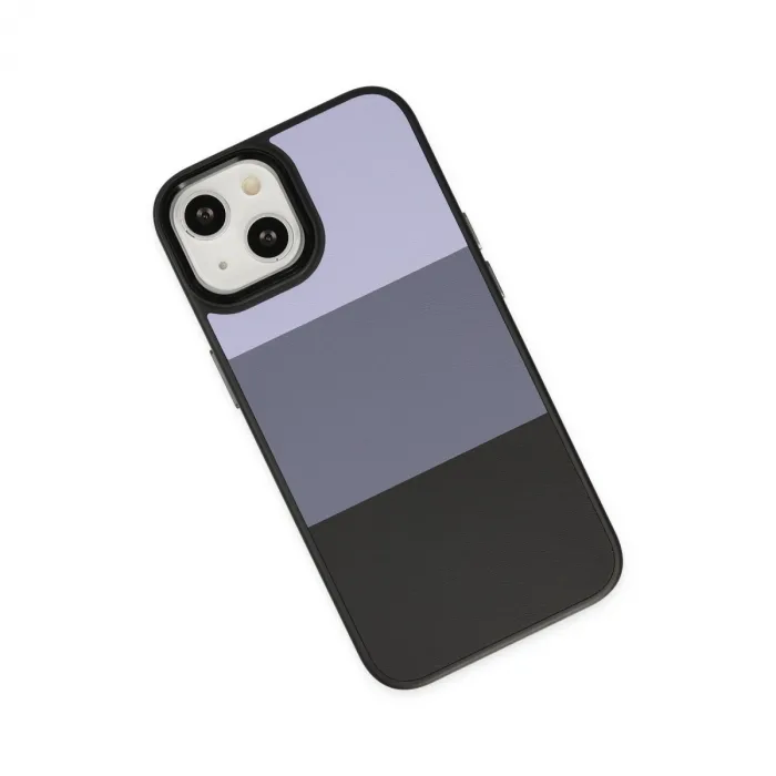 İphone 14 Plus Kılıf King Kapak - Lila-siyah