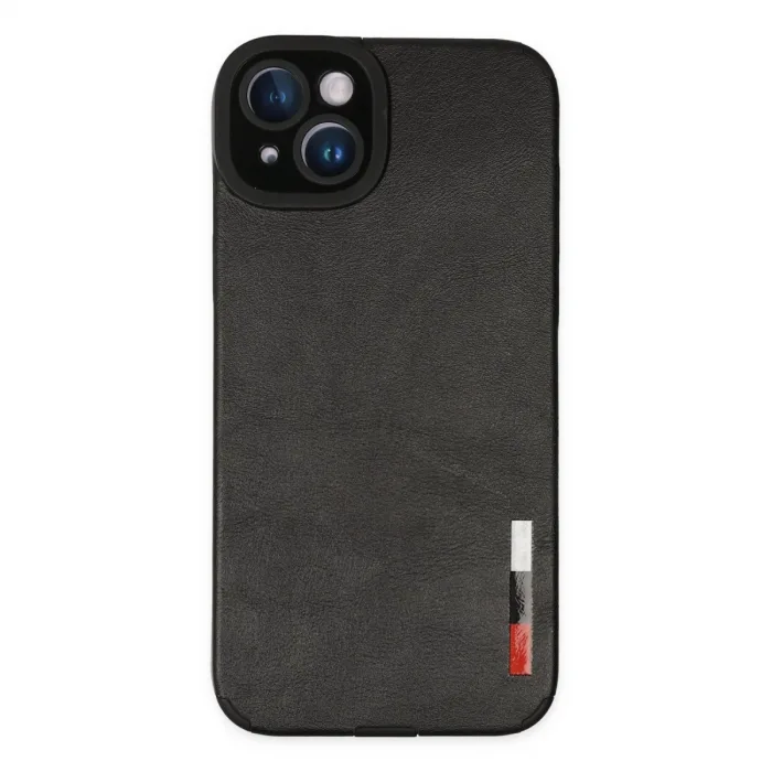 İphone 14 Plus Kılıf Loop Deri Silikon - Siyah