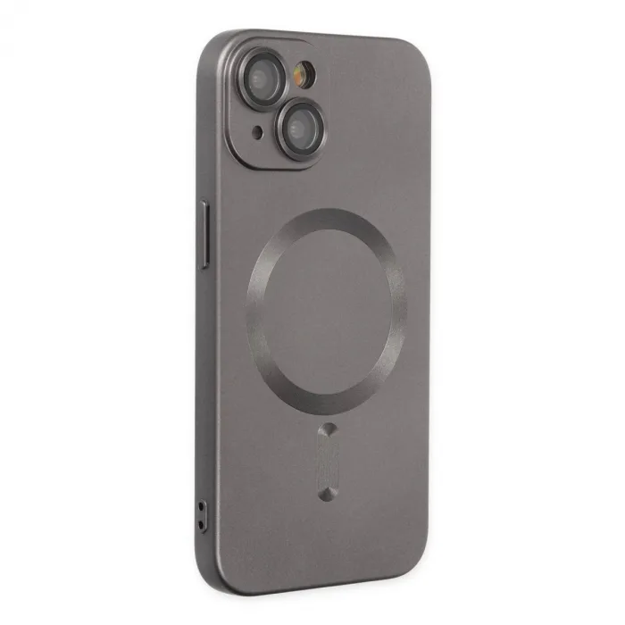 İphone 14 Plus Kılıf Moshi Lens Magneticsafe Silikon - Füme