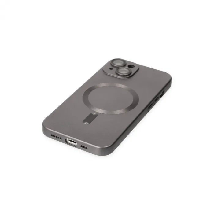 İphone 14 Plus Kılıf Moshi Lens Magneticsafe Silikon - Füme