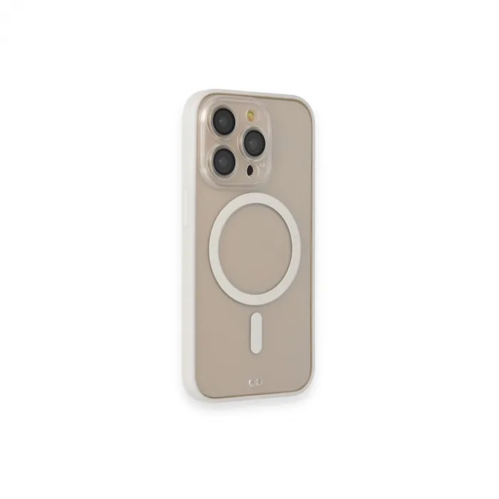 İphone 14 Pro Kılıf Grand Magneticsafe Kapak - Beyaz