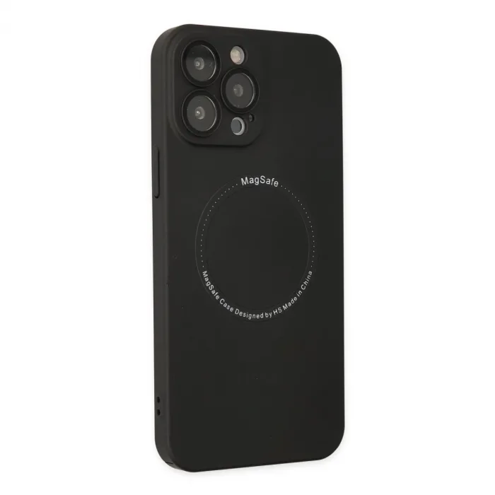 İphone 14 Pro Kılıf Jack Magneticsafe Lens Silikon - Siyah