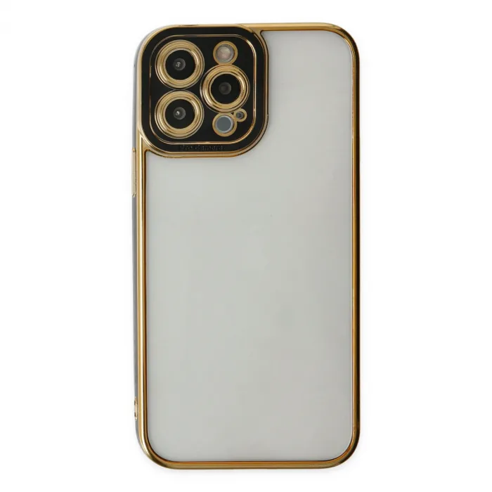 iPhone 14 Pro Kılıf Liva Lens Silikon - Siyah