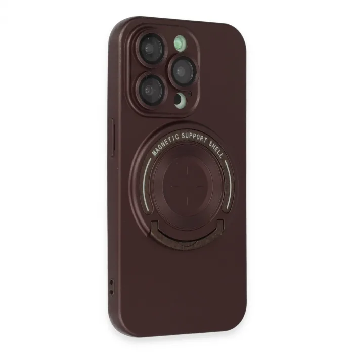 İphone 14 Pro Kılıf Lukka Magneticsafe Kapak - Kahverengi