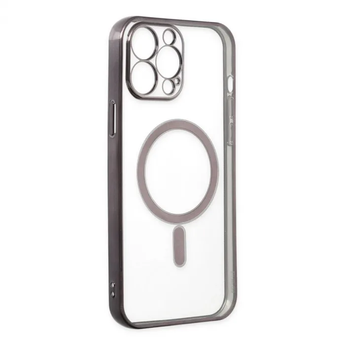 İphone 14 Pro Kılıf Magneticsafe Lazer Silikon - Siyah