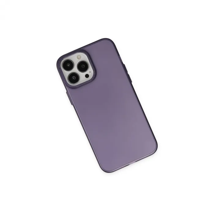iPhone 14 Pro Kılıf Modos Metal Kapak - Derin Mor