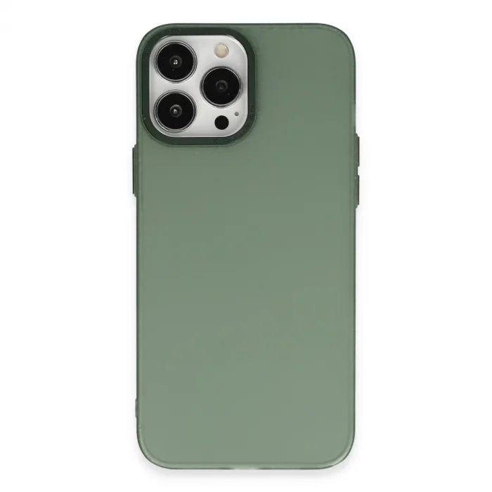 İphone 14 Pro Kılıf Modos Metal Kapak - Koyu Yeşil