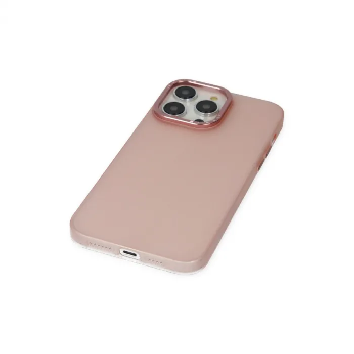iPhone 14 Pro Kılıf Modos Metal Kapak - Pembe
