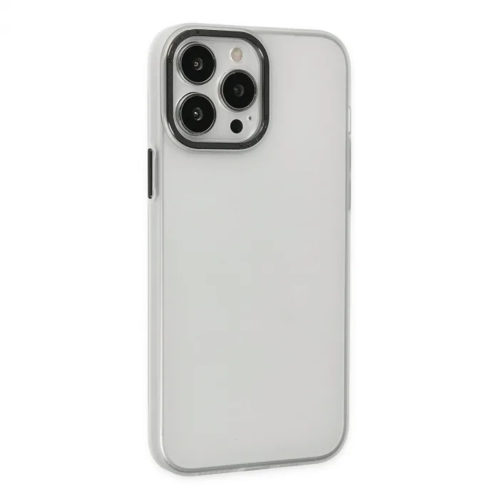 iPhone 14 Pro Kılıf Modos Metal Kapak - Şeffaf