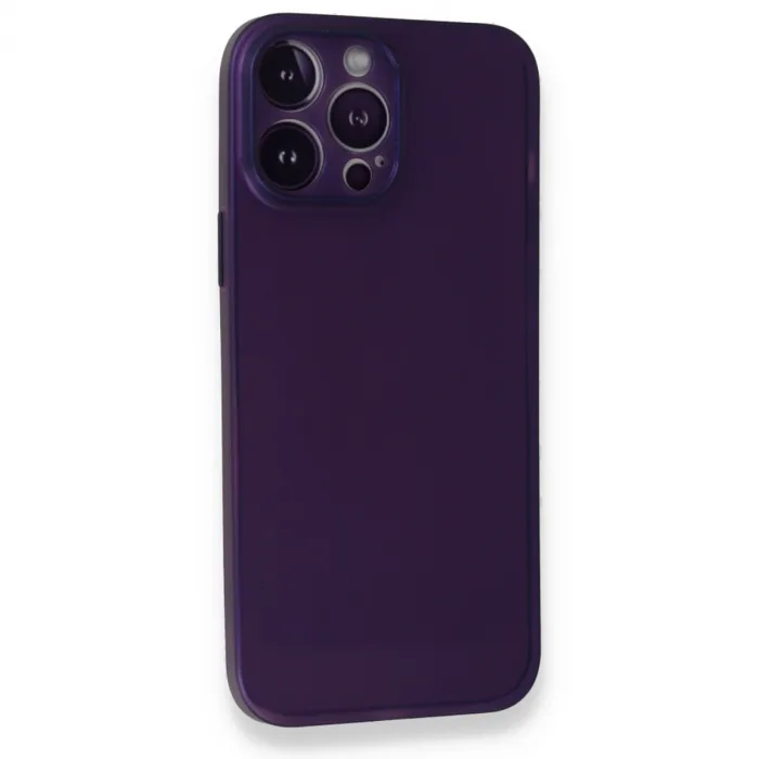 İphone 14 Pro Kılıf Pp Ultra İnce Kapak - Mor