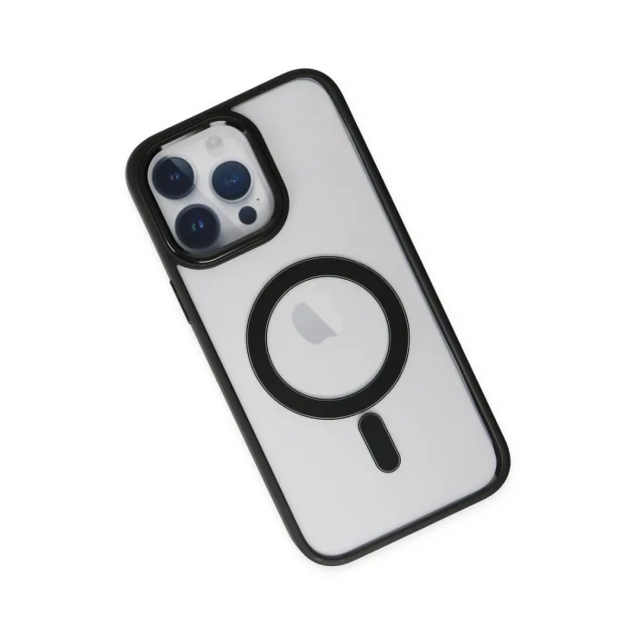 iPhone 14 Pro Kılıf Room Magneticsafe Silikon - Siyah
