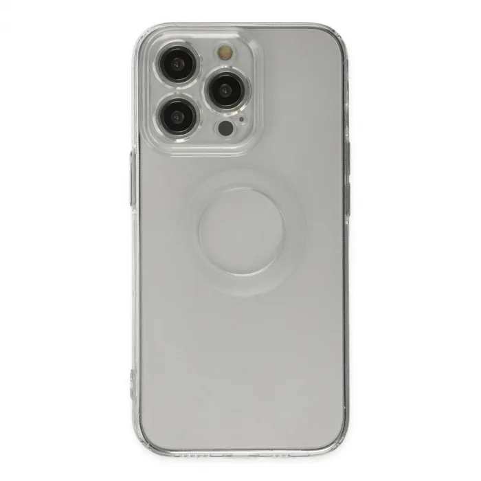 iPhone 14 Pro Kılıf Santa Lens Silikon - Şeffaf
