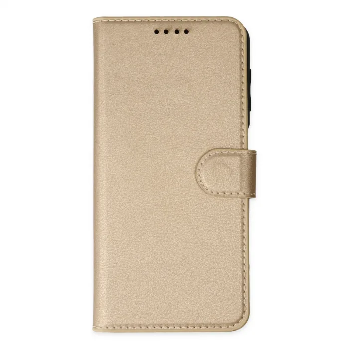 İphone 14 Pro Kılıf Trend S Plus Kapaklı Kılıf - Gold