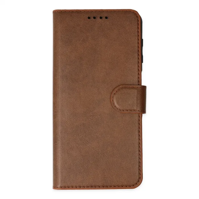 İphone 14 Pro Kılıf Trend S Plus Kapaklı Kılıf - Taba