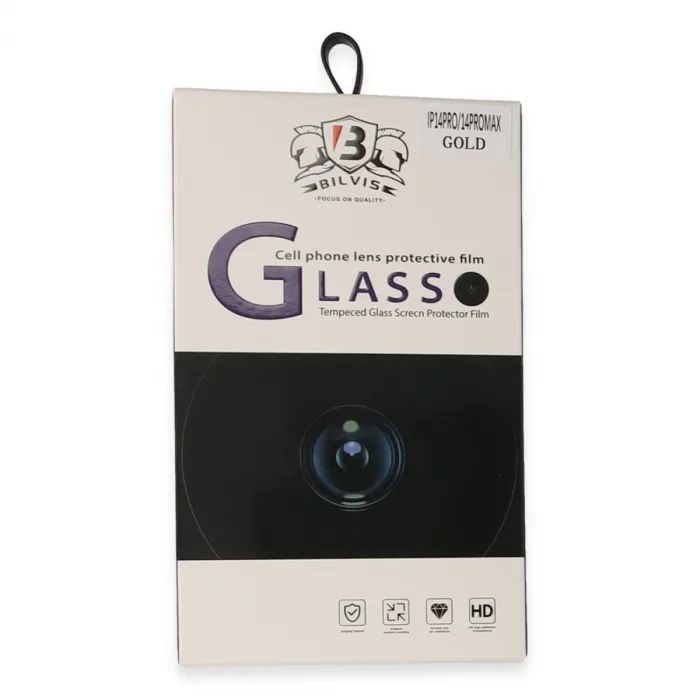 İphone 14 Pro Max Bilvis Titan Kamera Lens - Gold