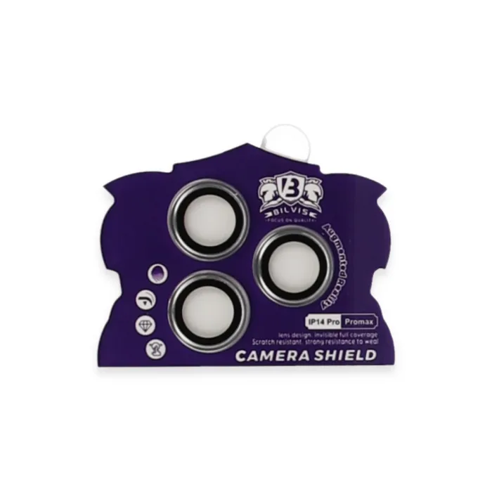 İphone 14 Pro Max Bilvis Titan Kamera Lens - Gümüş